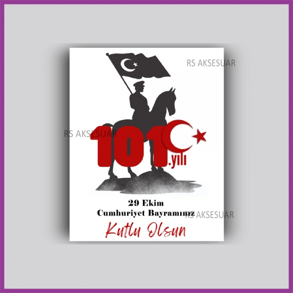 29 Ekim Cumhuriyet Bayramı Hediyelik İsim Kartı
