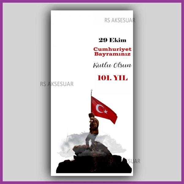 29 Ekim Cumhuriyet Bayramı Hediyelik İsim Kartı