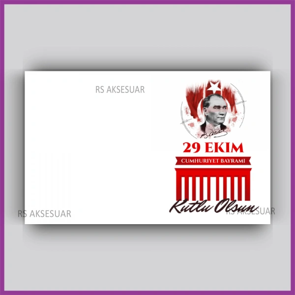 29 Ekim Cumhuriyet Bayramı Hediyelik İsim Kartı