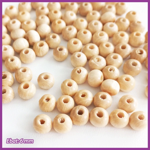 100gr  6mm Ahşap Boncuk-