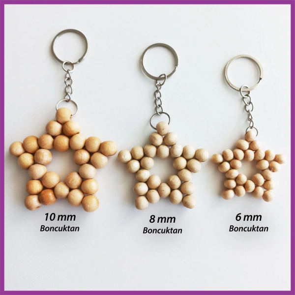 100gr  6mm Ahşap Boncuk-