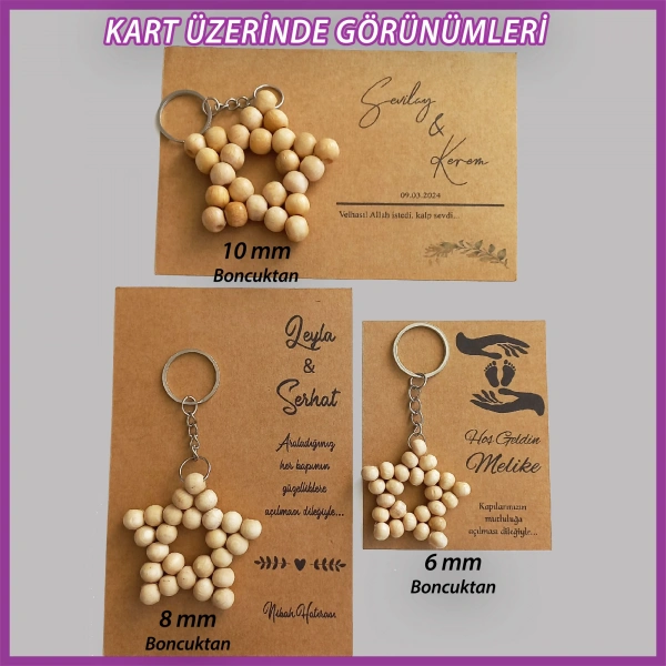 100gr  6mm Ahşap Boncuk-