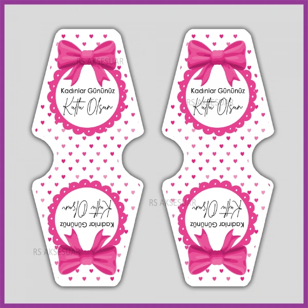 Hediyelik Toka ve Takı Kartı - 8 Mart Kadınlar Günü Hediyelik - KH6331