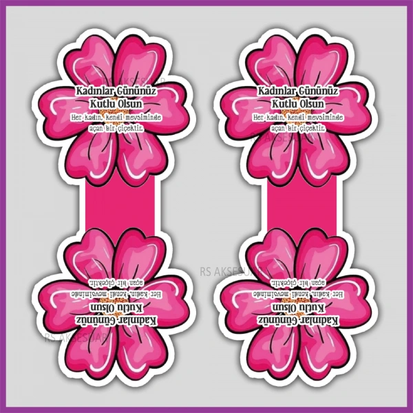 Hediyelik Toka ve Takı Kartı - 8 Mart Kadınlar Günü Hediyelik - KH6336