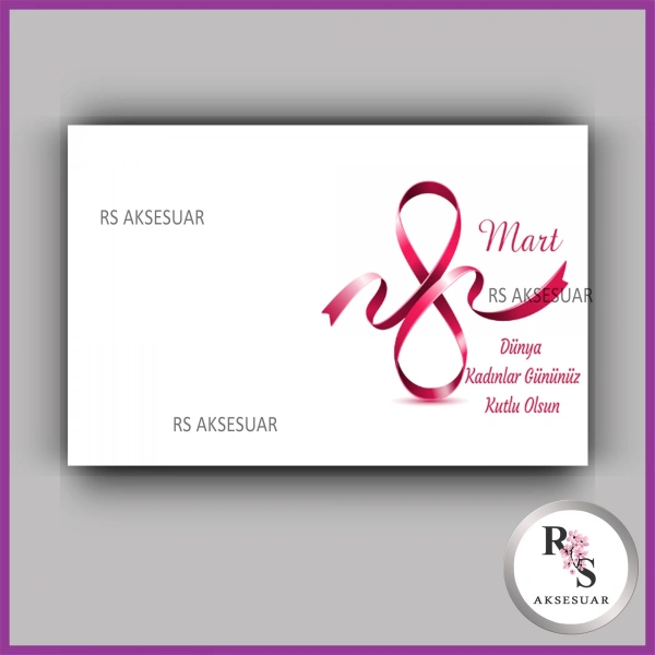 8 Mart Kadınlar Günü Hediyelik İsim Kartı - KH32