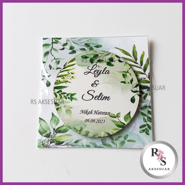 Ahşap Magnet Nikah Hediyeliği -