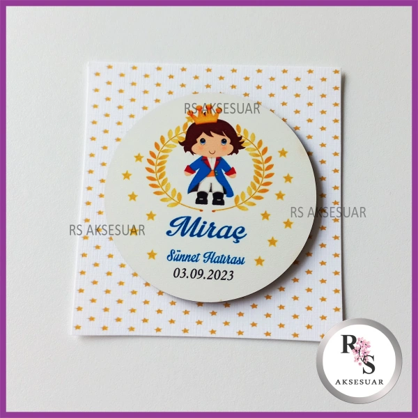 Ahşap Magnet Sünnet Hediyeliği - SS011