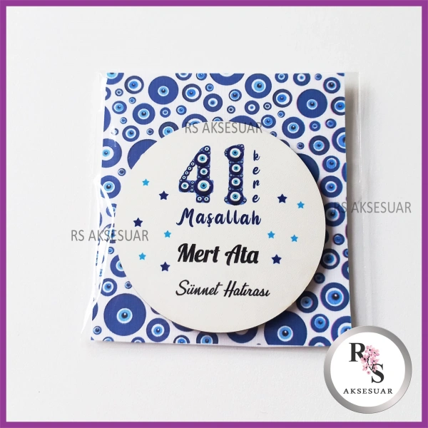 Ahşap Magnet Sünnet Hediyeliği - SS013