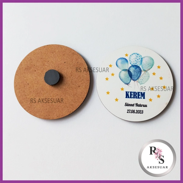 Ahşap Magnet Sünnet Hediyeliği - SS012