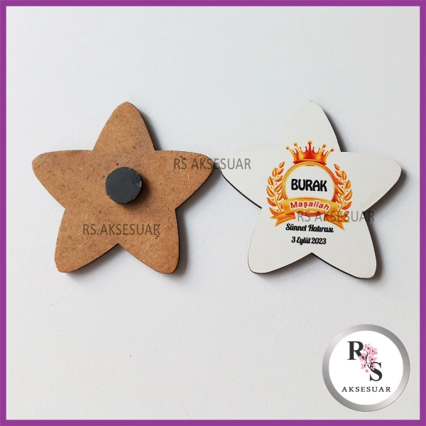 Ahşap Magnet Sünnet Hediyeliği - SS021