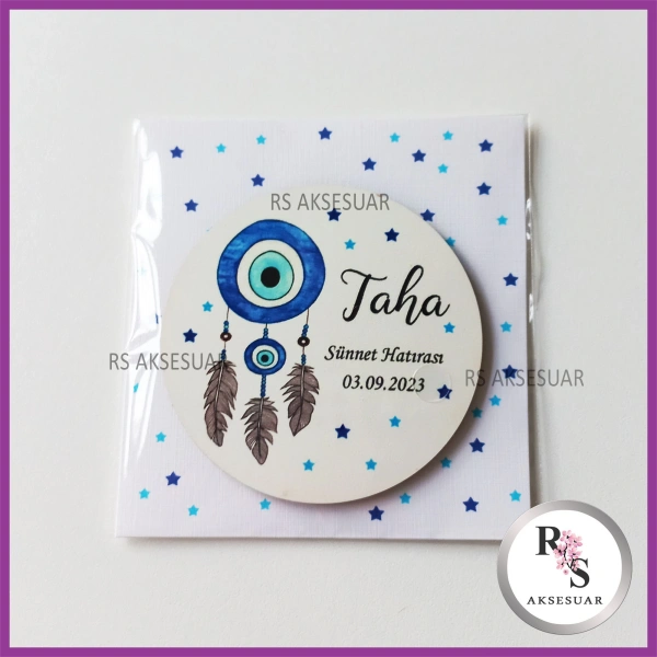 Ahşap Magnet Sünnet Hediyeliği - SS015
