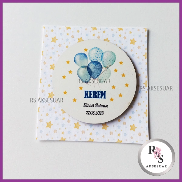 Ahşap Magnet Sünnet Hediyeliği - SS012