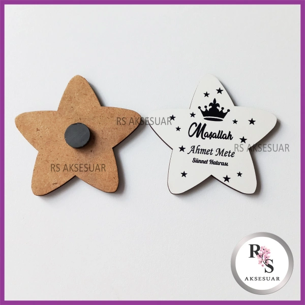 Ahşap Magnet Sünnet Hediyeliği - SS018