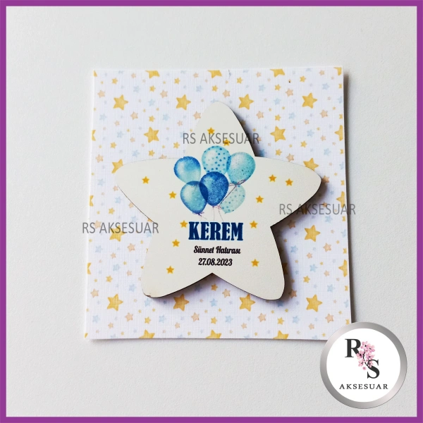 Ahşap Magnet Sünnet Hediyeliği - SS022