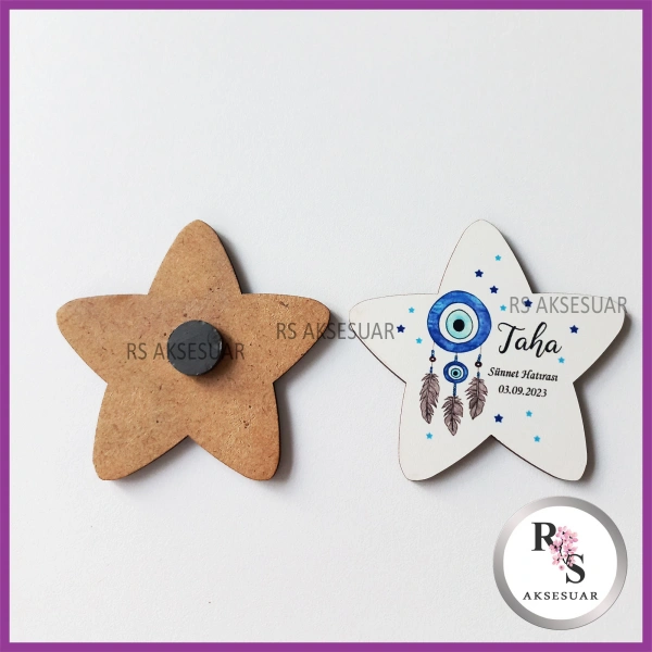 Ahşap Magnet Sünnet Hediyeliği - SS020