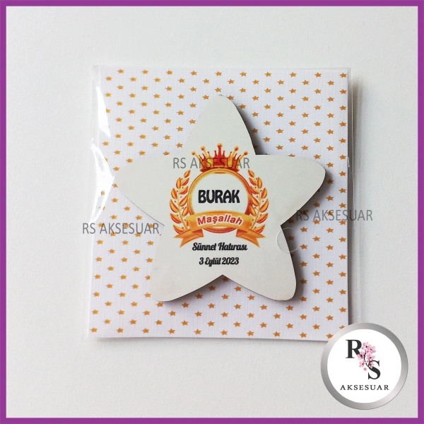 Ahşap Magnet Sünnet Hediyeliği - SS021