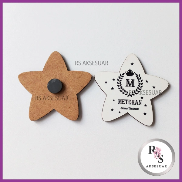 Ahşap Magnet Sünnet Hediyeliği - SS019