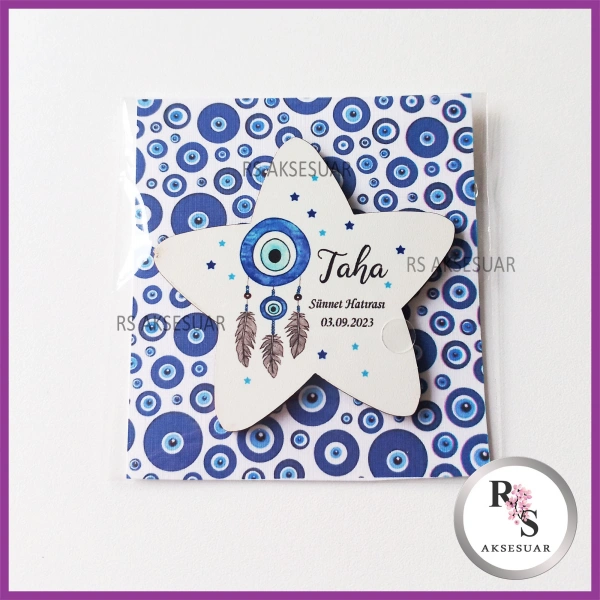 Ahşap Magnet Sünnet Hediyeliği - SS020