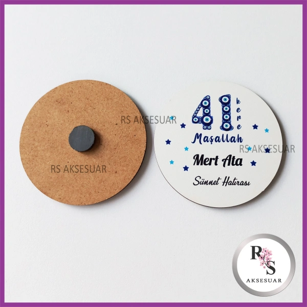 Ahşap Magnet Sünnet Hediyeliği - SS013
