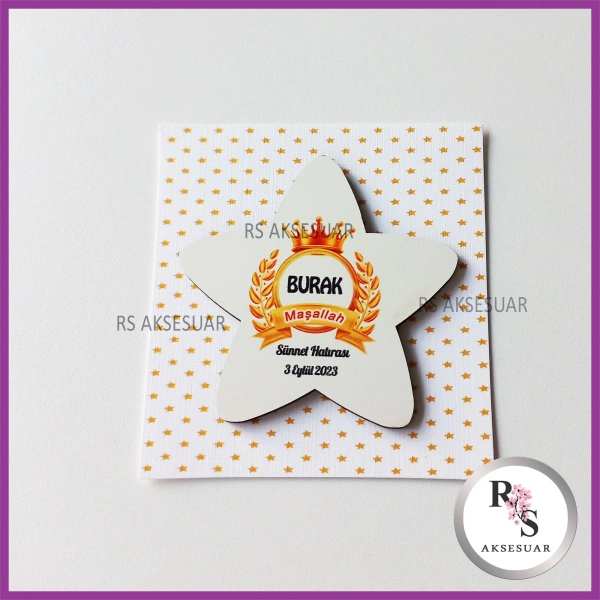 Ahşap Magnet Sünnet Hediyeliği - SS021