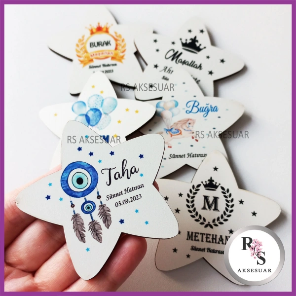 Ahşap Magnet Sünnet Hediyeliği - SS019