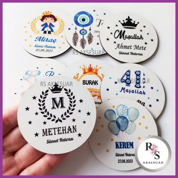 Ahşap Magnet Sünnet Hediyeliği - SS013