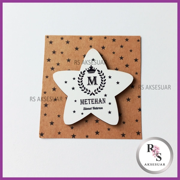 Ahşap Magnet Sünnet Hediyeliği - SS019