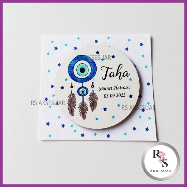 Ahşap Magnet Sünnet Hediyeliği - SS015