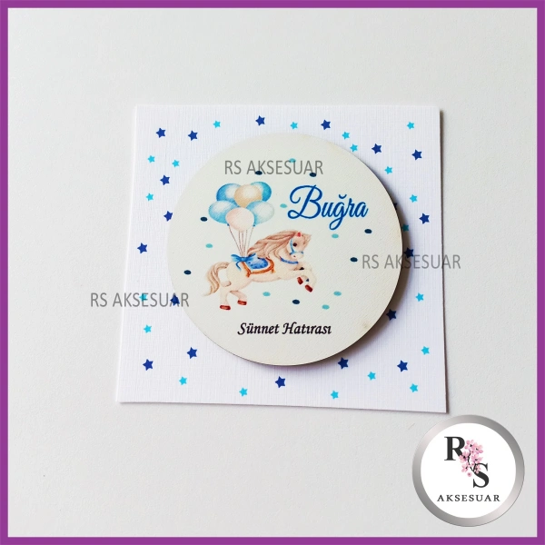 Ahşap Magnet Sünnet Hediyeliği - SS014