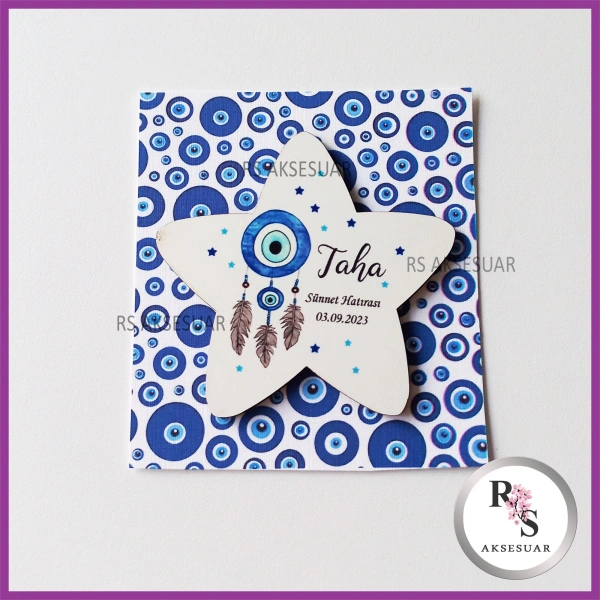 Ahşap Magnet Sünnet Hediyeliği - SS020
