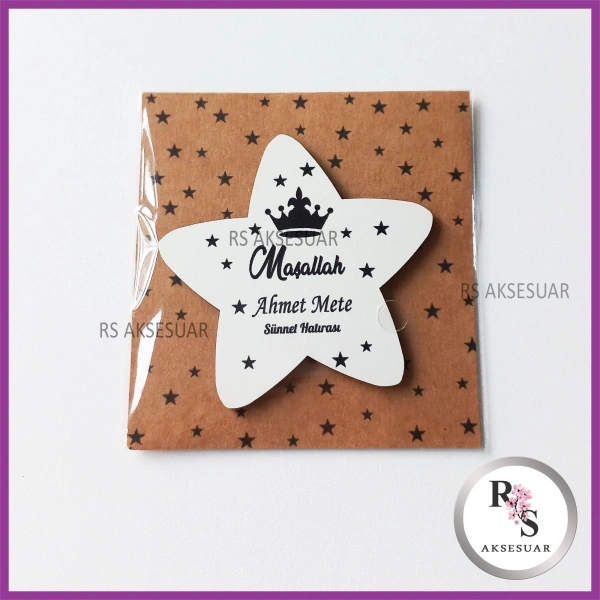 Ahşap Magnet Sünnet Hediyeliği - SS018