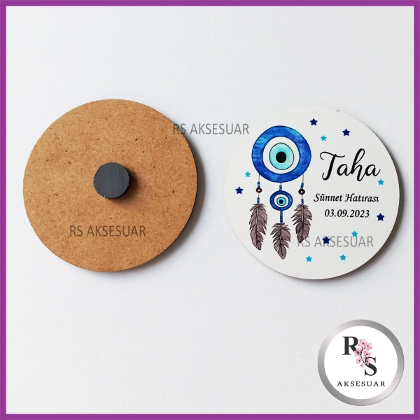 Ahşap Magnet Sünnet Hediyeliği - SS015