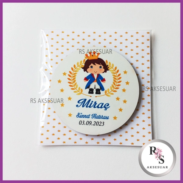 Ahşap Magnet Sünnet Hediyeliği - SS011