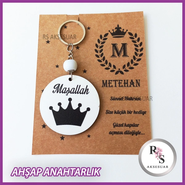 Ahşap Sünnet Anahtarlık -NB9