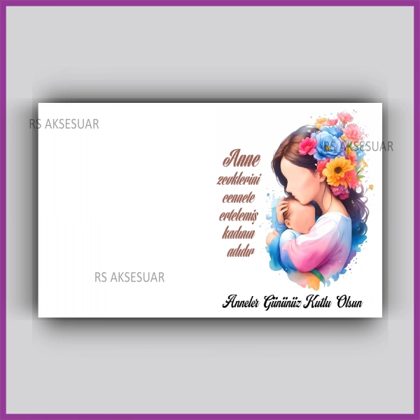 Anneler Günü Hediyelik Yıldız Anahtarlık Kartı