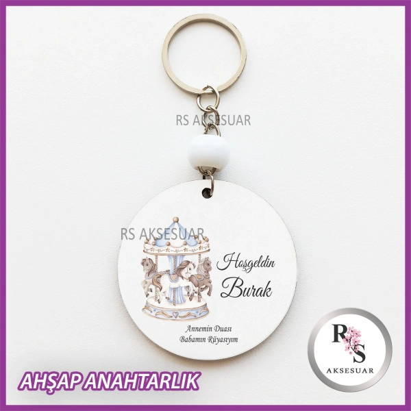 Atlı Karınca Baskılı Anahtarlık -uv70