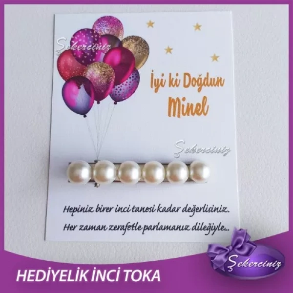 Bebek Hediyelik incili toka - BB083A