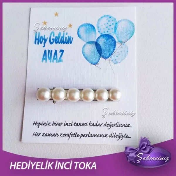 Bebek Hediyelik incili toka - BB088
