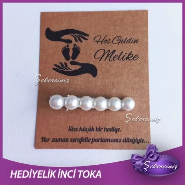 Bebek Hediyelik incili toka - BB090