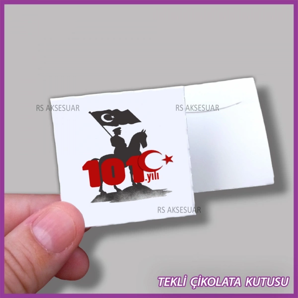 Cumhuriyet Bayramı Hediyelik Madlen Çikolata Kutusu - 29 ekim