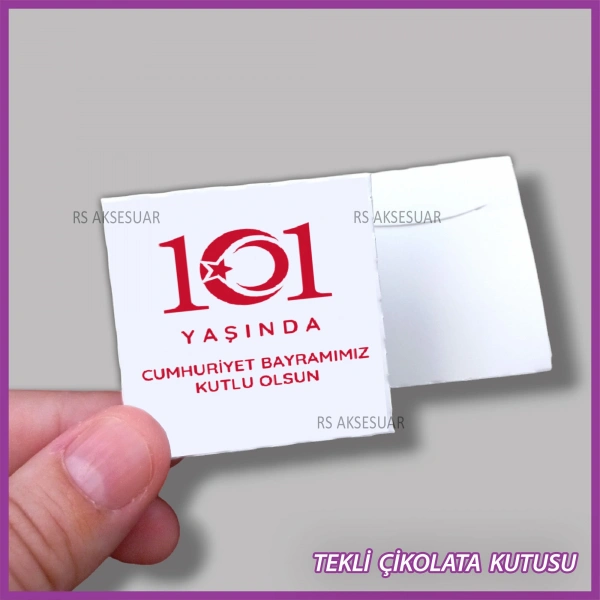 Cumhuriyet Bayramı Hediyelik Madlen Çikolata Kutusu - 29 ekim