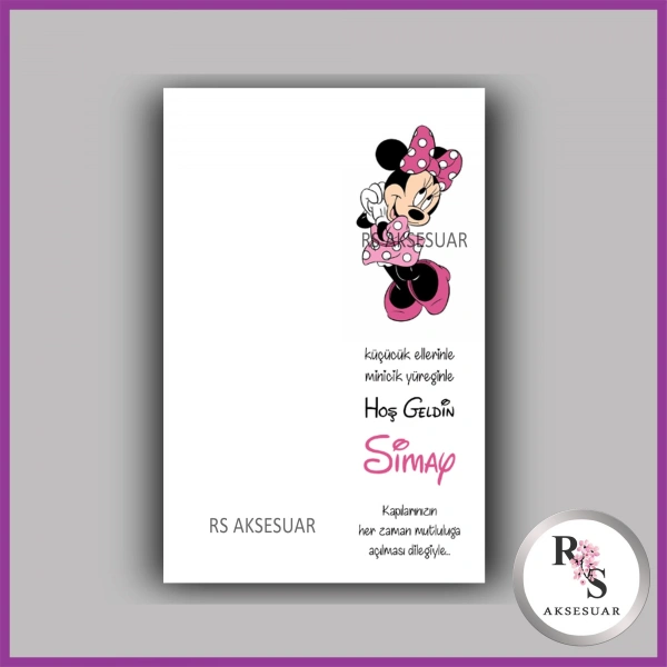 Hediyelik Kartı - Bebek, Doğum Günü Anahtarlık Kartı -rs419