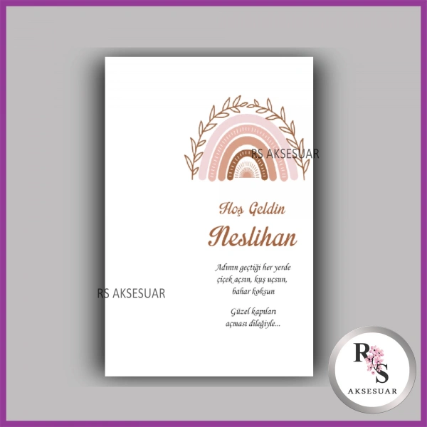 Hediyelik Kartı - Bebek, Doğum Günü Anahtarlık Kartı -rs429