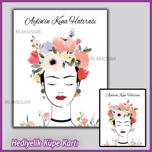 Hediyelik Küpe Kartı -Nikah, Nişan, Kına Hatırası