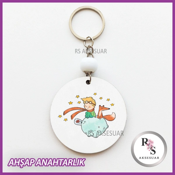 Küçük Prens Baskılı Anahtarlık -uv73
