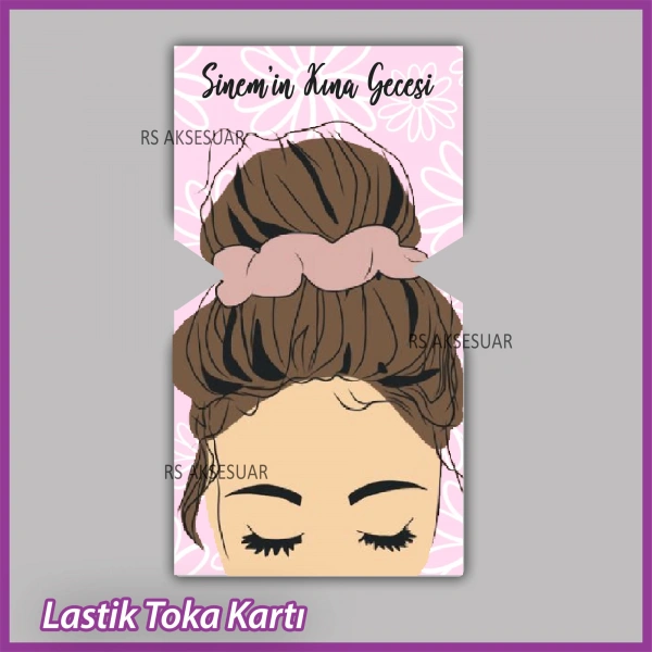 Lastik Toka Kartı -Nikah, Nişan, Kına Hatırası -TK24