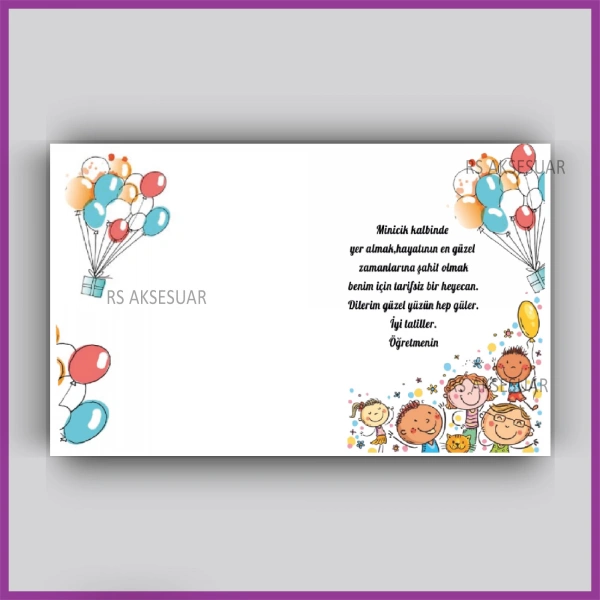 Karne Hediyesi Anahtarlık Kartı  - rs5388