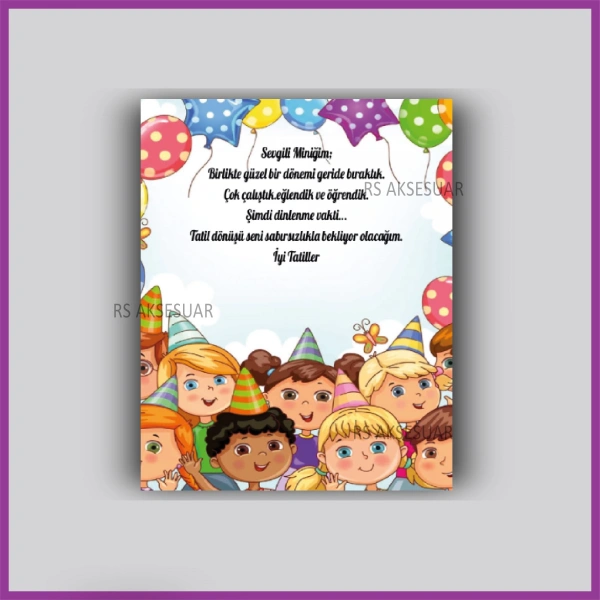 Karne Hediyesi Anahtarlık Kartı  - rs5376