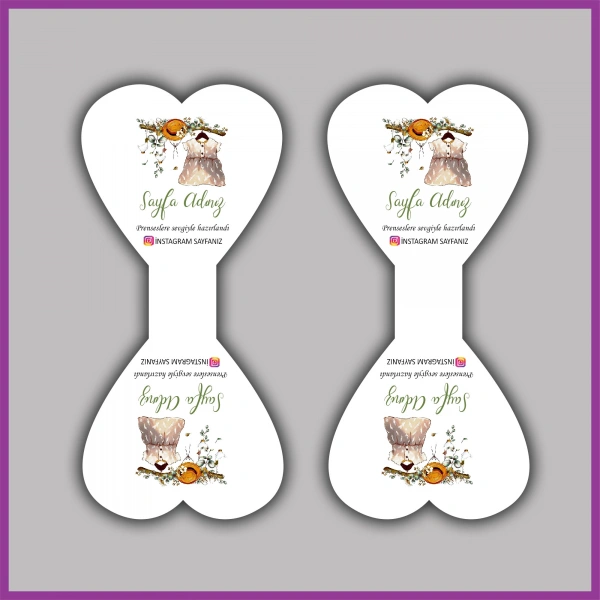 Kişiye Özel Logolu Takı ve Toka Kartı - BS006