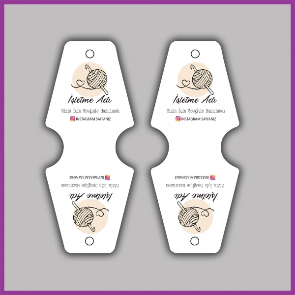 Kişiye Özel Logolu Takı ve Toka Kartı - BS025